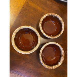 Vintage Hull Brown Drip/Cereal Bowls-Set of 2